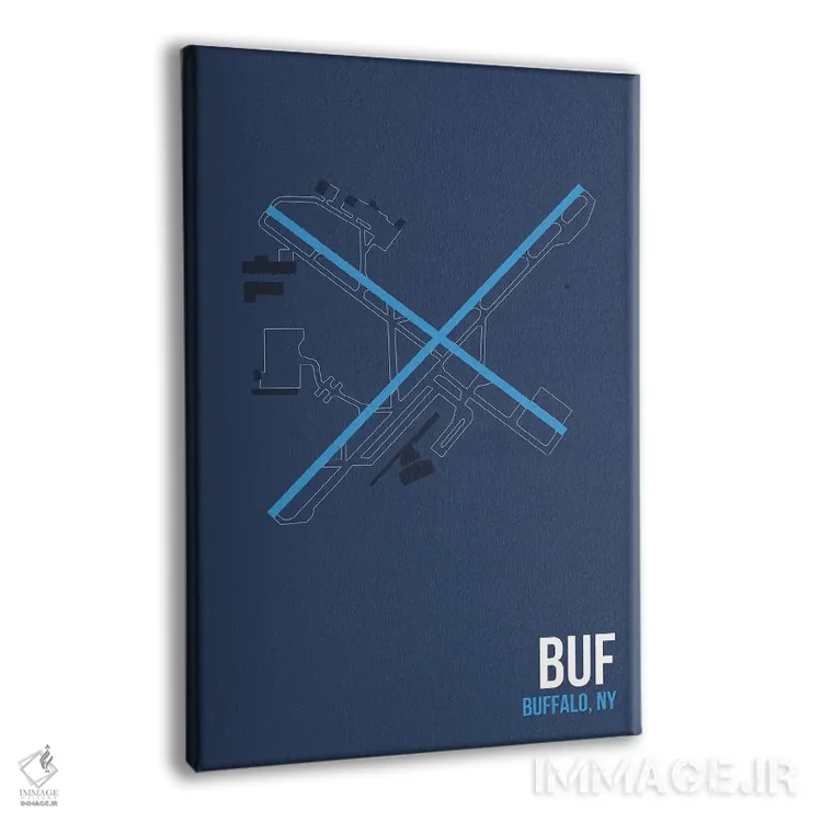 تابلو دکوراتیو بوفالو نیاگارا اثر ۰۸ لفت - نمای پرسپکتیو محصول