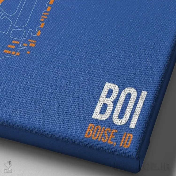 تابلو دکوراتیو بویسی اثر ۰۸ لفت - نمای نزدیک بافت بوم