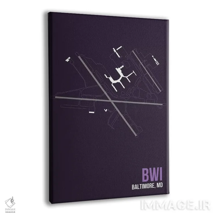 تابلو دکوراتیو بالتیمور-واشینگتن اثر ۰۸ لفت - نمای پرسپکتیو محصول
