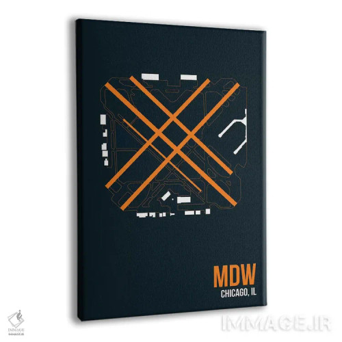 تابلو دکوراتیو شیکاگو اثر ۰۸ لفت - نمای پرسپکتیو محصول