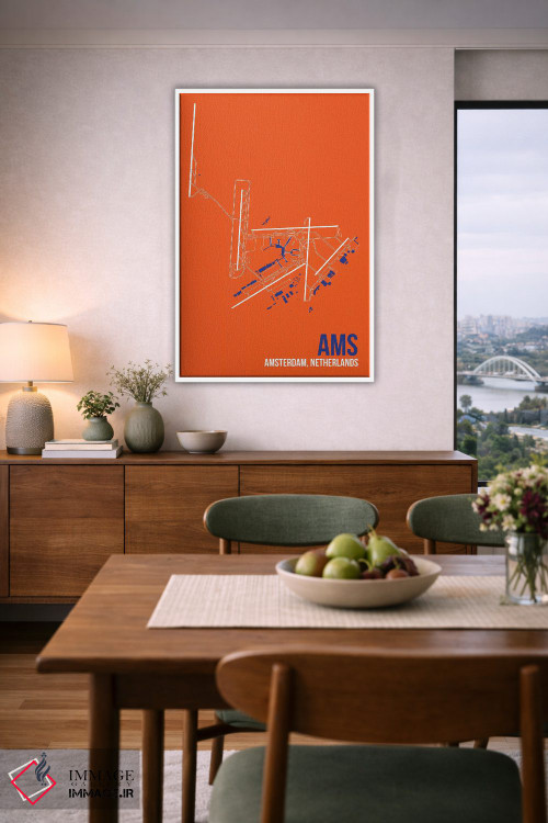تابلو دکوراتیو آمستردام اثر ۰۸ لفت - D6W