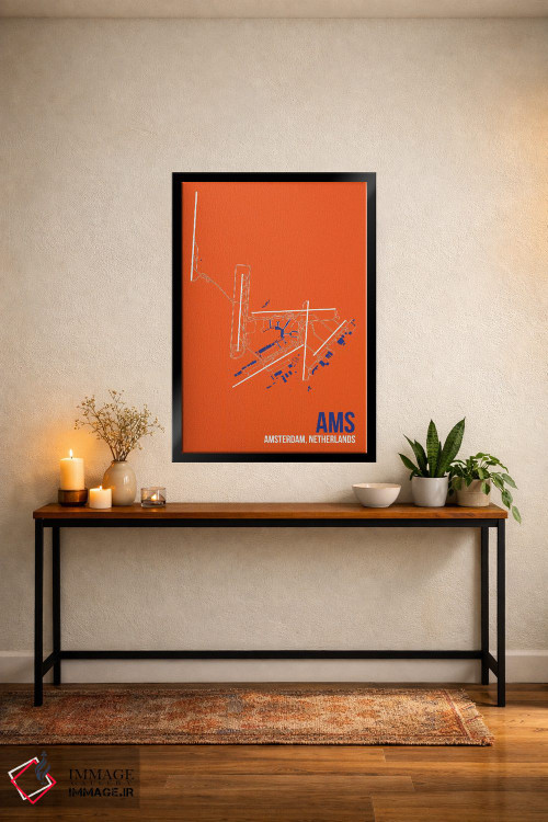 تابلو دکوراتیو آمستردام اثر ۰۸ لفت - D5B
