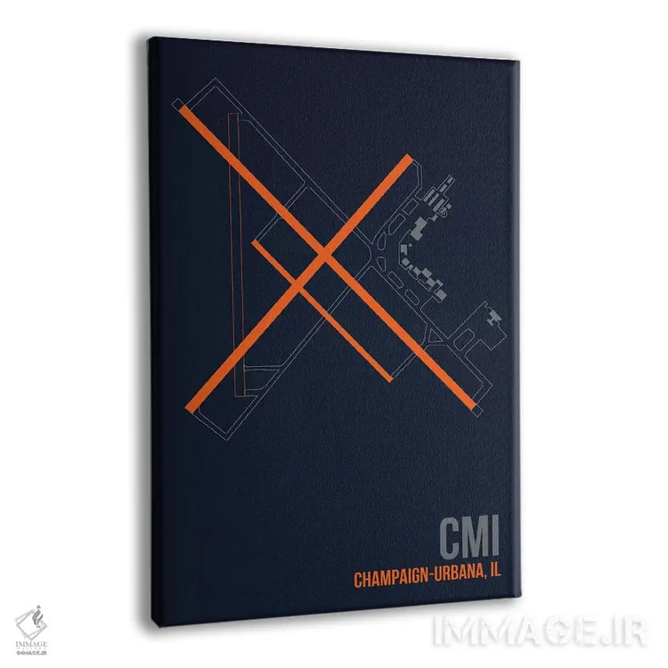 تابلو دکوراتیو شامپین-اوربانا اثر ۰۸ لفت - نمای پرسپکتیو محصول