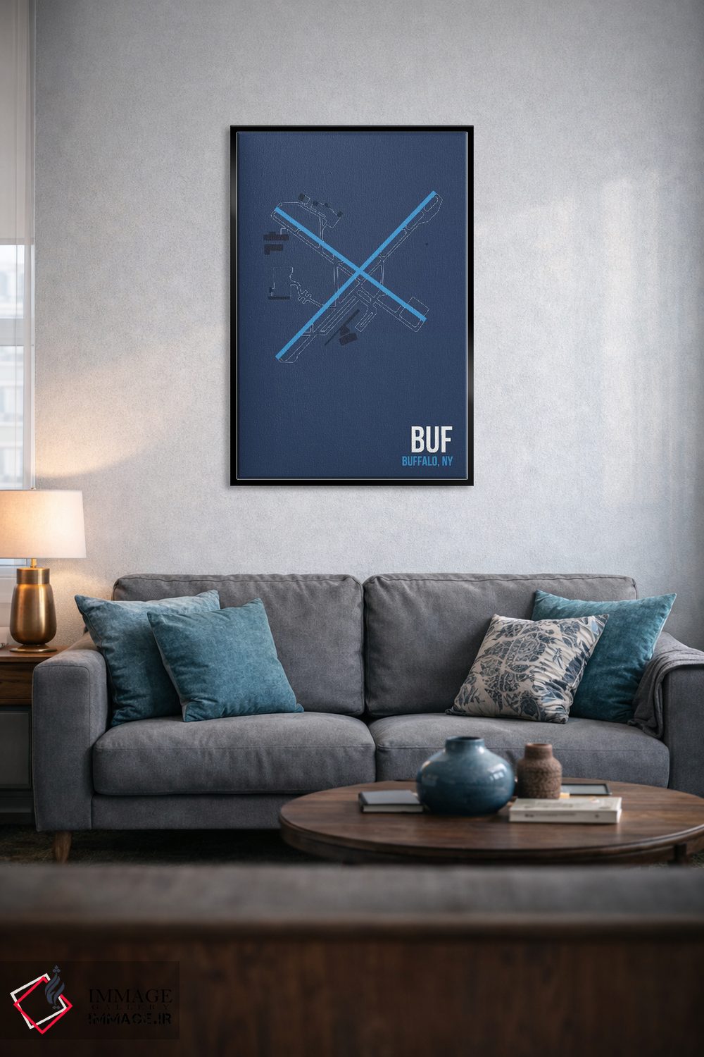 تابلو دکوراتیو بوفالو نیاگارا اثر ۰۸ لفت - D3B