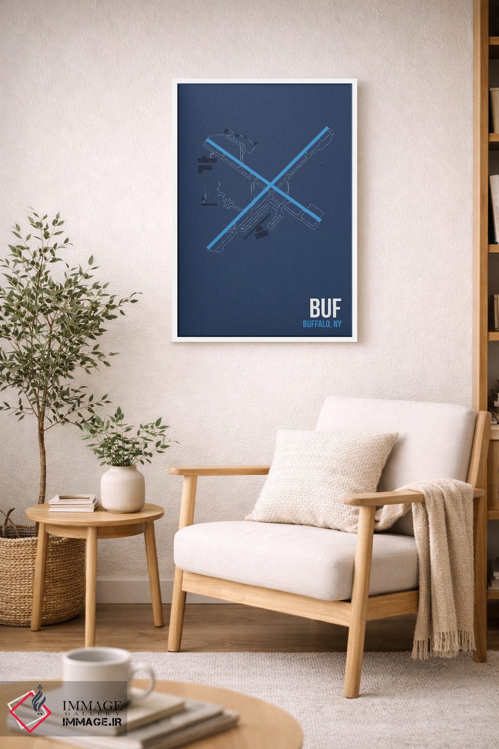 تابلو دکوراتیو بوفالو نیاگارا اثر ۰۸ لفت - D4W