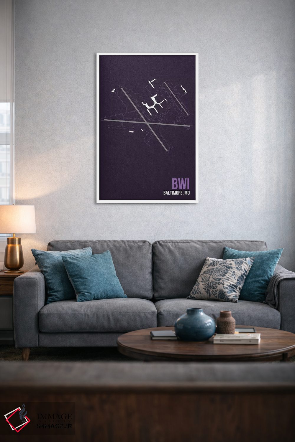تابلو دکوراتیو بالتیمور-واشینگتن اثر ۰۸ لفت - D2W