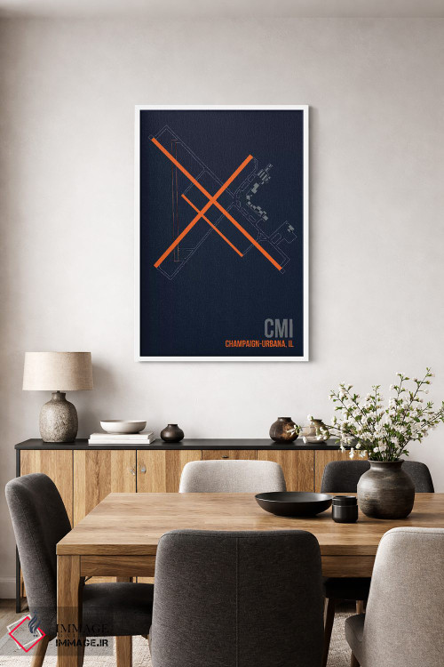 تابلو دکوراتیو شامپین-اوربانا اثر ۰۸ لفت - D3W