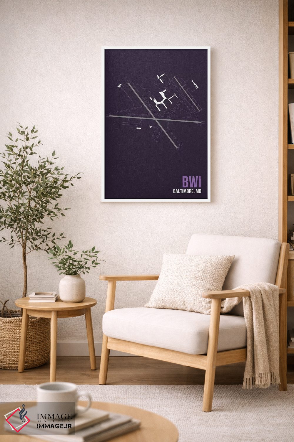 تابلو دکوراتیو بالتیمور-واشینگتن اثر ۰۸ لفت - D5W