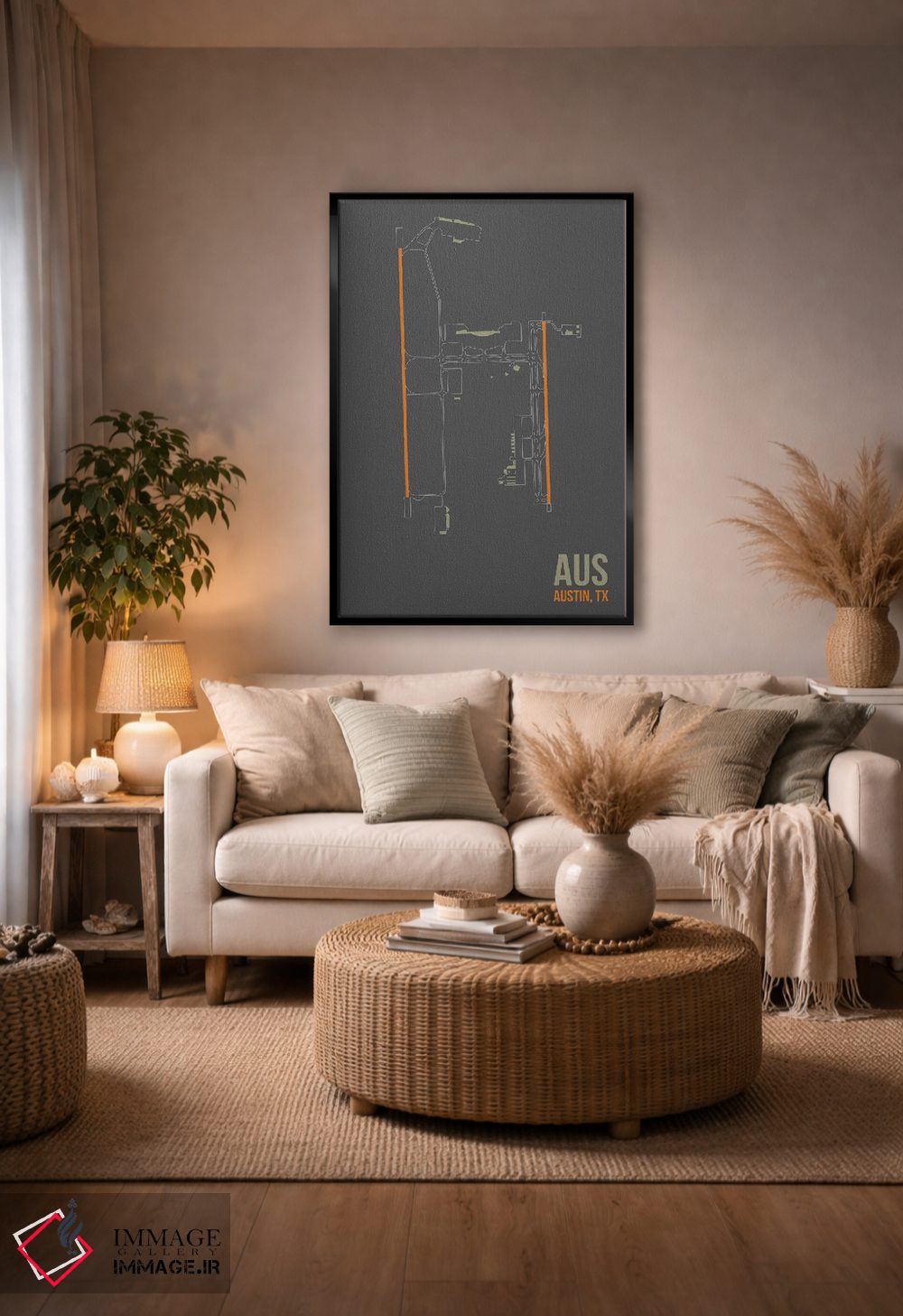 تابلو دکوراتیو آستین برگستروم اثر ۰۸ لفت - D4B