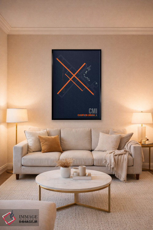 تابلو دکوراتیو شامپین-اوربانا اثر ۰۸ لفت - D4B