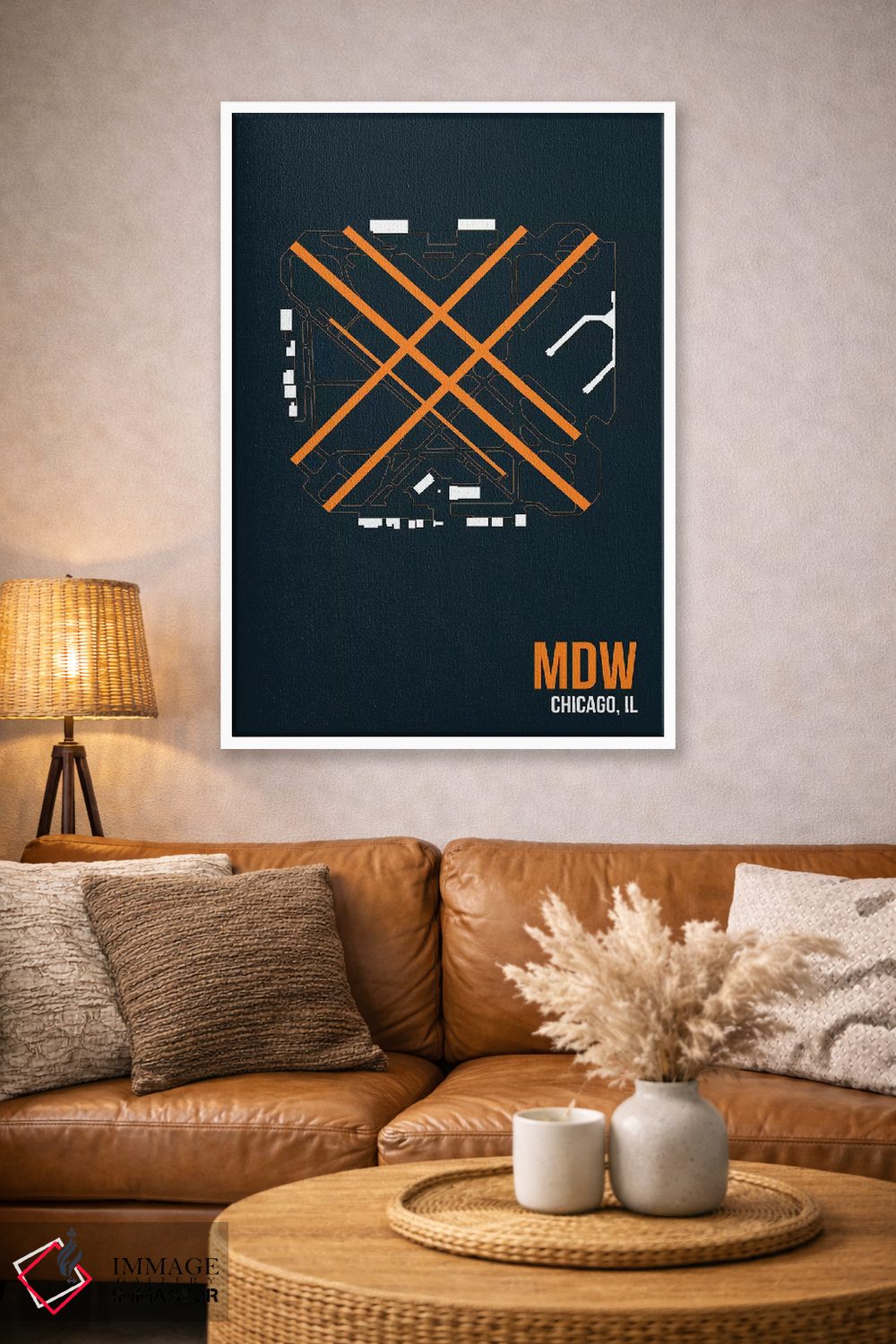 تابلو دکوراتیو شیکاگو اثر ۰۸ لفت - D3W