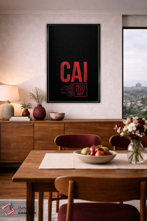 تابلو دکوراتیو قاهره اثر ۰۸ لفت - D4B