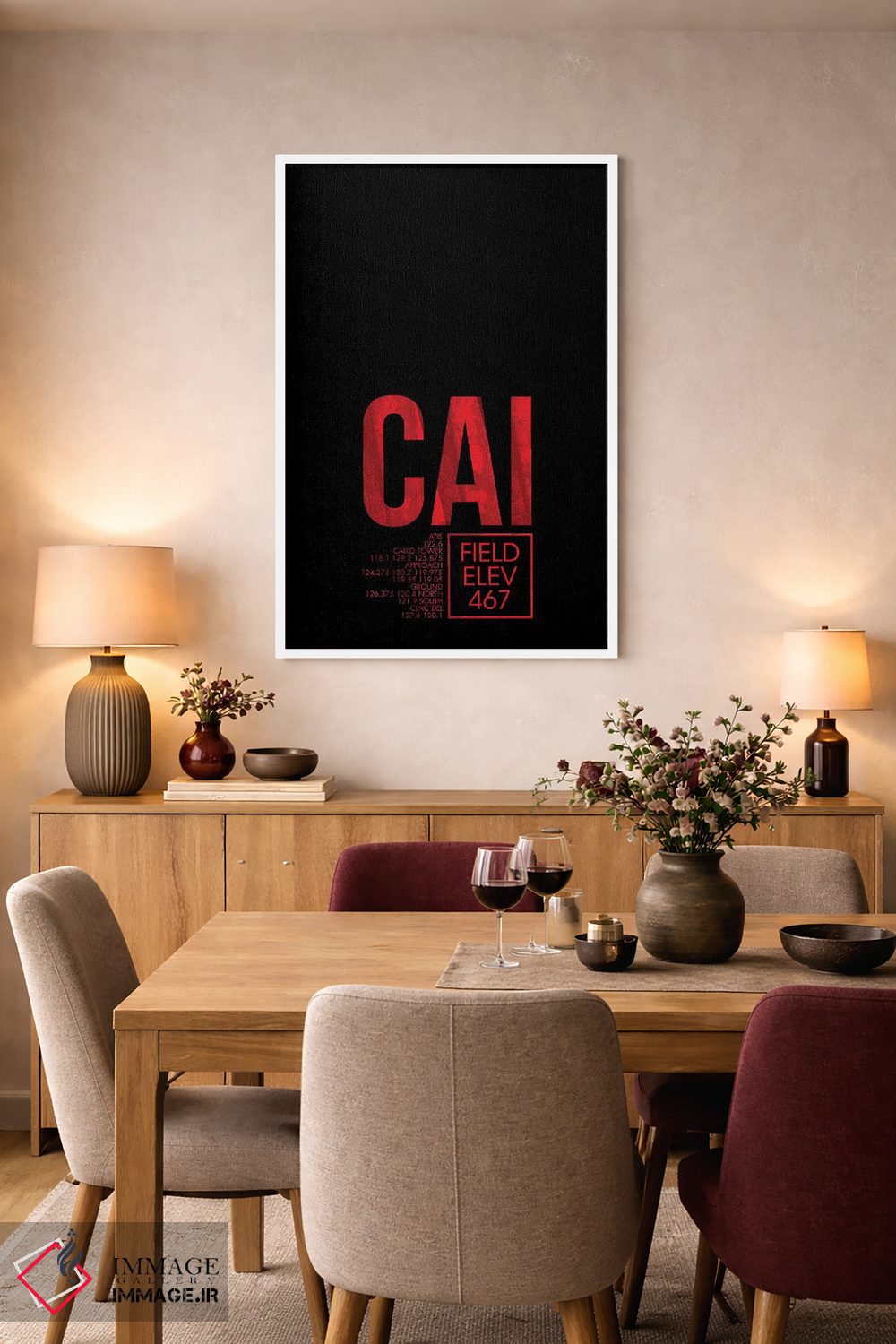 تابلو دکوراتیو قاهره اثر ۰۸ لفت - D6W