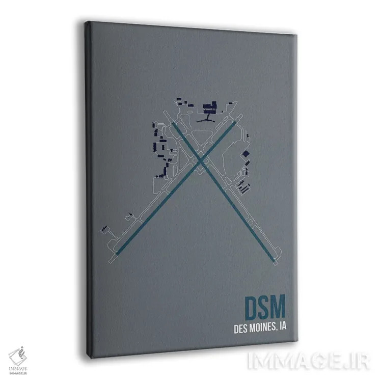 تابلو دکوراتیو دس موینز اثر ۰۸ لفت - نمای پرسپکتیو محصول