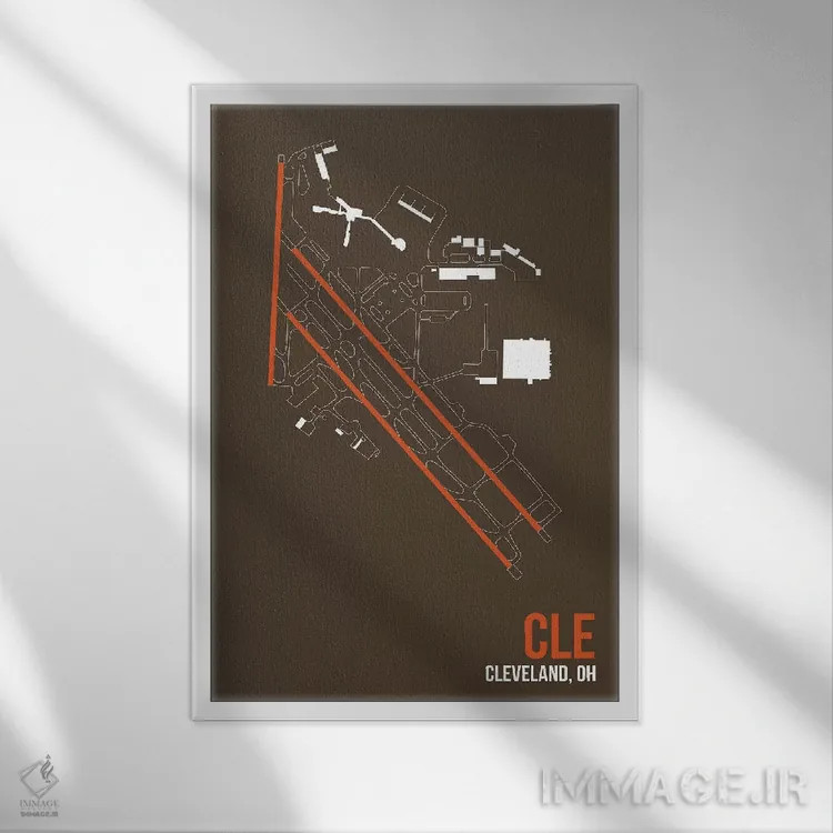 تابلو دکوراتیو کلیولند هاپکینز اثر ۰۸ لفت - نمای قابدار سفید