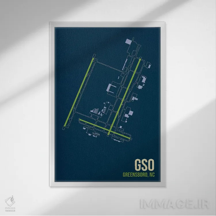 تابلو دکوراتیو گرینزبورو اثر ۰۸ لفت - نمای قابدار سفید