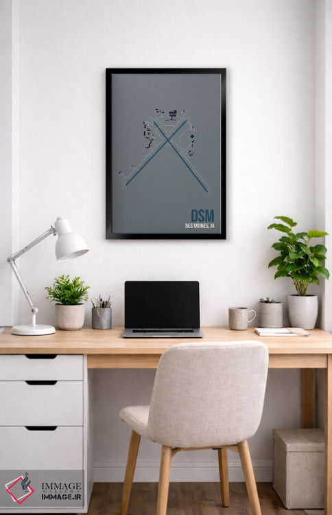 تابلو دکوراتیو دس موینز اثر ۰۸ لفت - D2B