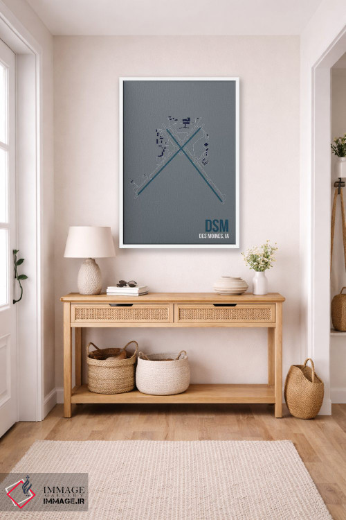تابلو دکوراتیو دس موینز اثر ۰۸ لفت - D3W