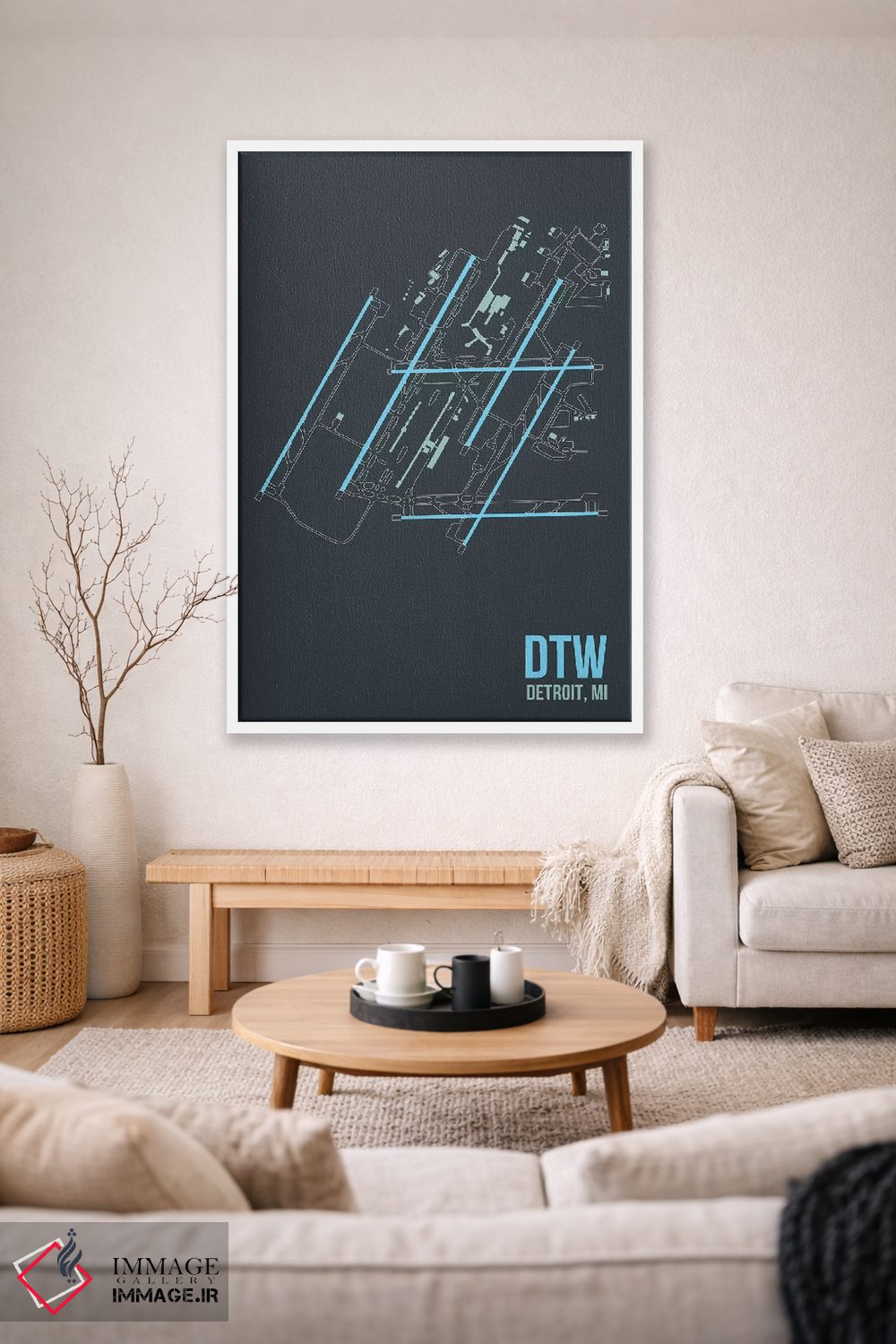 تابلو دکوراتیو دیترویت متروپولیتن اثر ۰۸ لفت - D1W