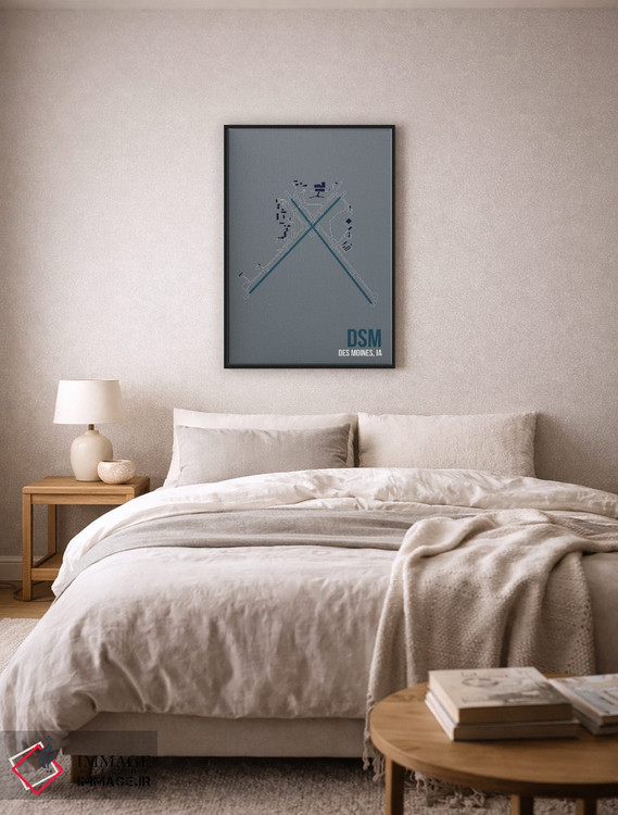 تابلو دکوراتیو دس موینز اثر ۰۸ لفت - D5B