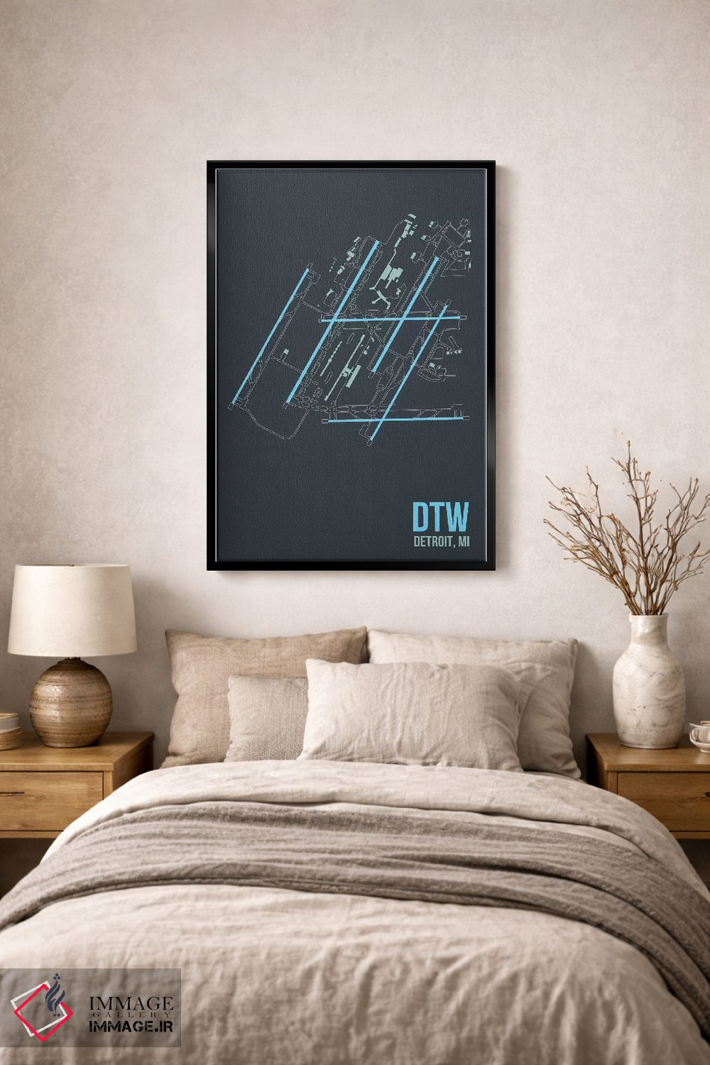 تابلو دکوراتیو دیترویت متروپولیتن اثر ۰۸ لفت - D2B