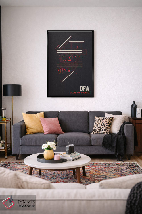 تابلو دکوراتیو دالاس / فورت ورث اثر ۰۸ لفت - D2B