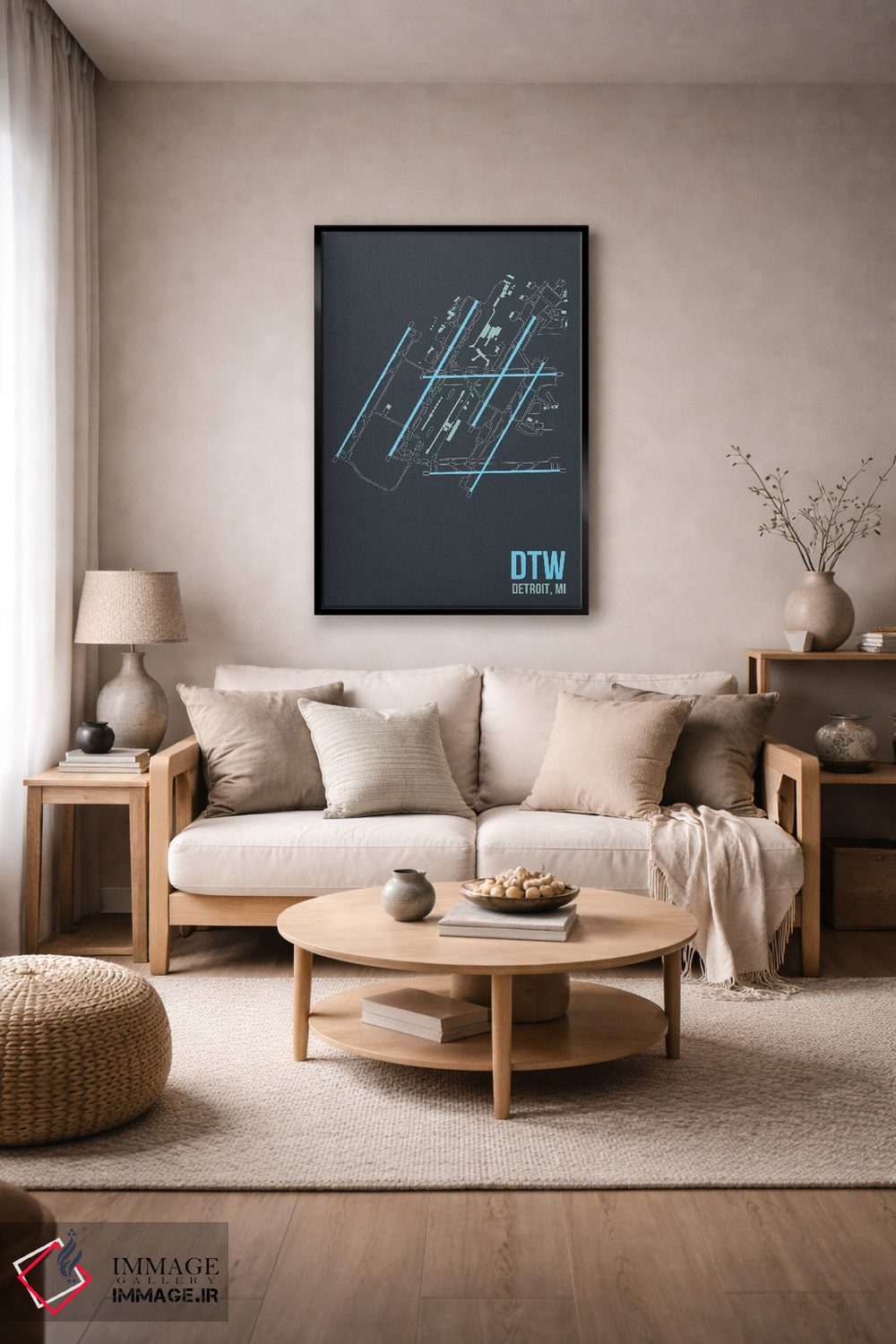 تابلو دکوراتیو دیترویت متروپولیتن اثر ۰۸ لفت - D4B