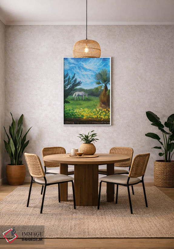 تابلو دکوراتیو یک روز زیبای بهشتی در بهشت من اثر اوکسانا افتیه وا - D3W