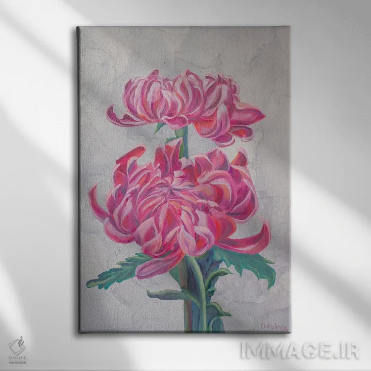 تابلو دکوراتیو کوکب ها اثر الگا ولنا - نمای روبهرو روی دیوار