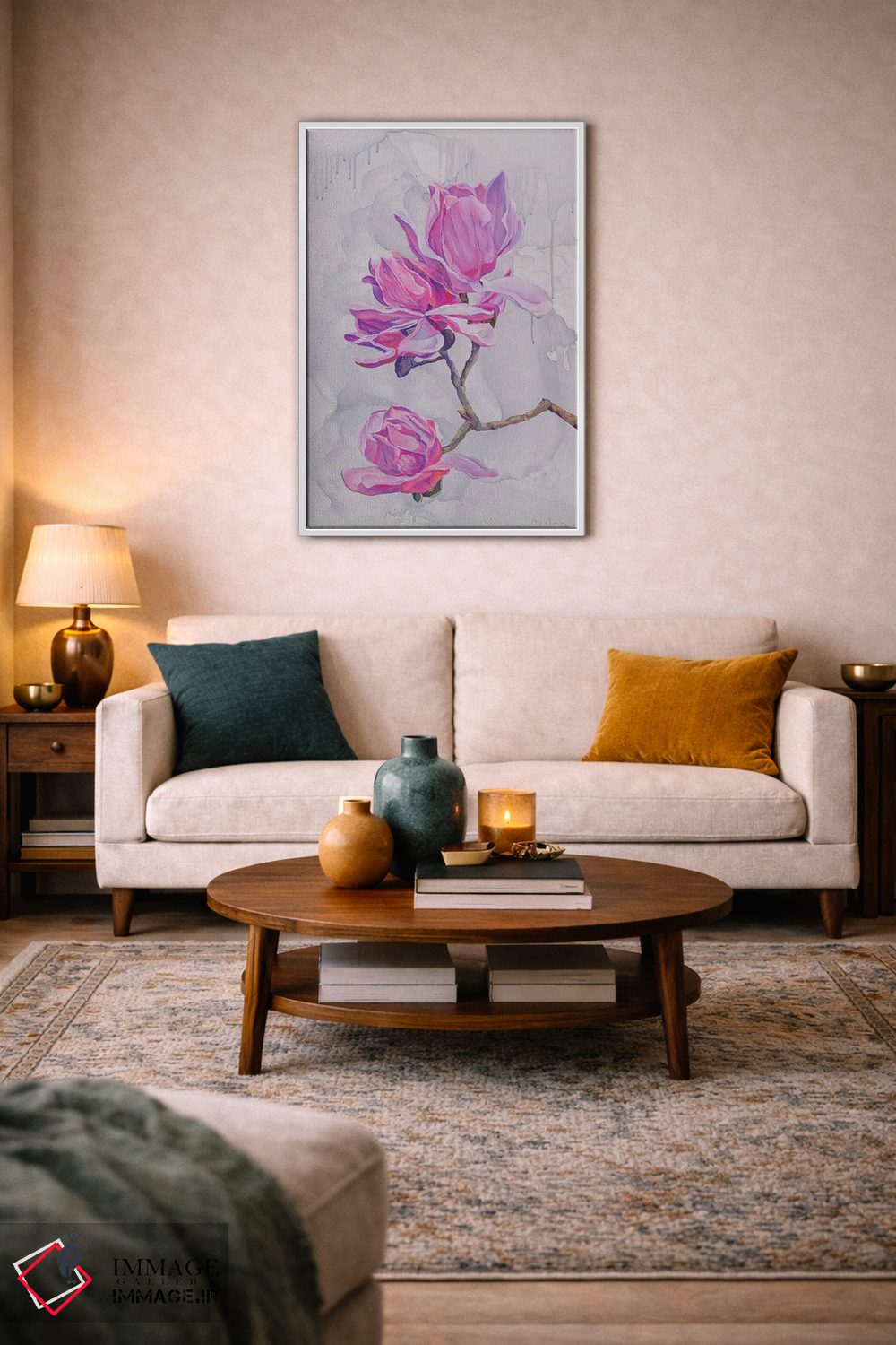 تابلو دکوراتیو ماگنولیاها اثر الگا ولنا - D2W