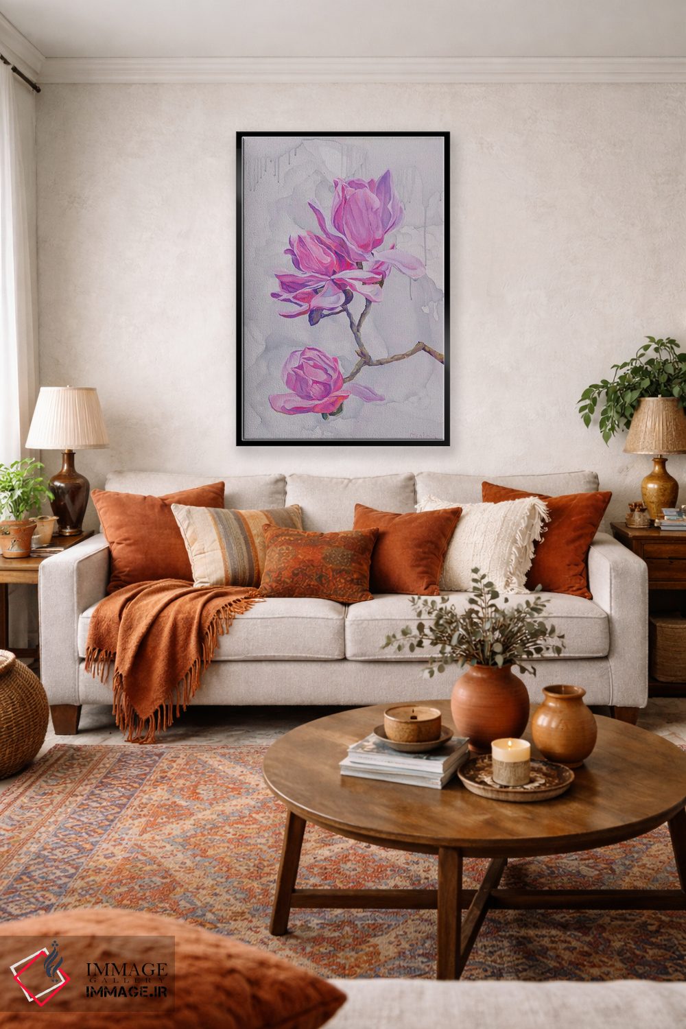 تابلو دکوراتیو ماگنولیاها اثر الگا ولنا - D4B