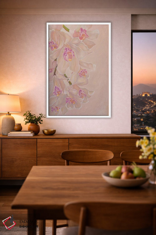 تابلو دکوراتیو ارکیده های لطیف اثر الگا ولنا - D1W