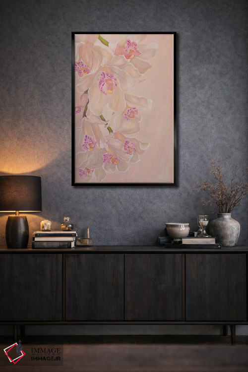 تابلو دکوراتیو ارکیده های لطیف اثر الگا ولنا - D2B