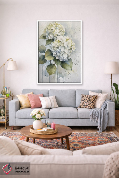 تابلو دکوراتیو هورتنزیا اثر الگا ولنا - D1W