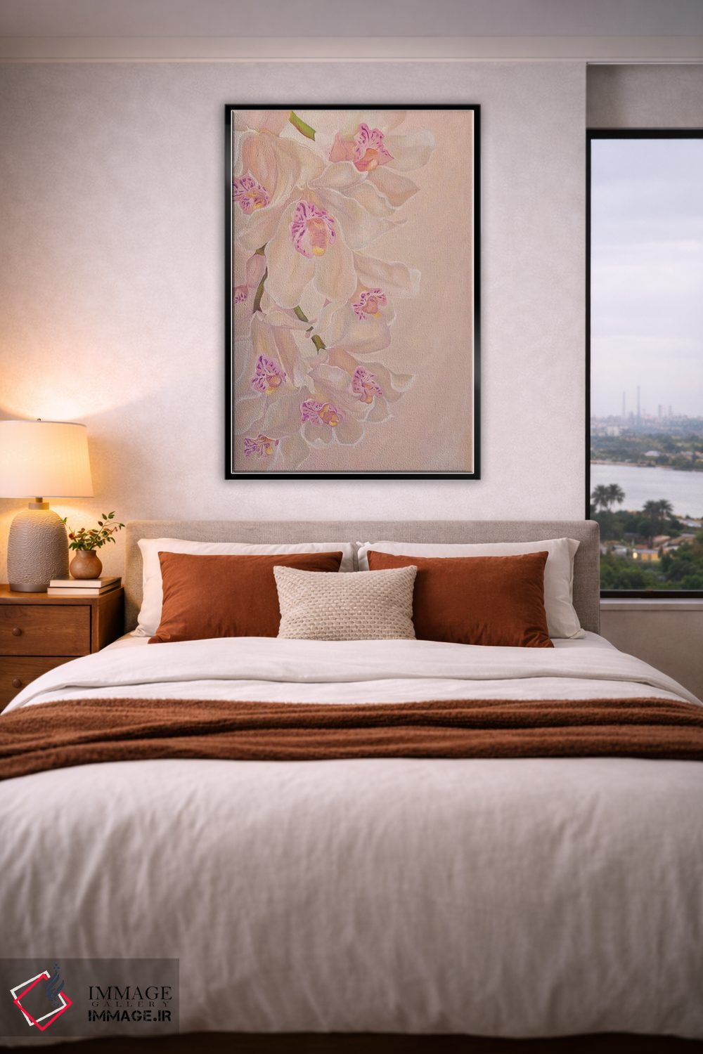 تابلو دکوراتیو ارکیده های لطیف اثر الگا ولنا - D4B