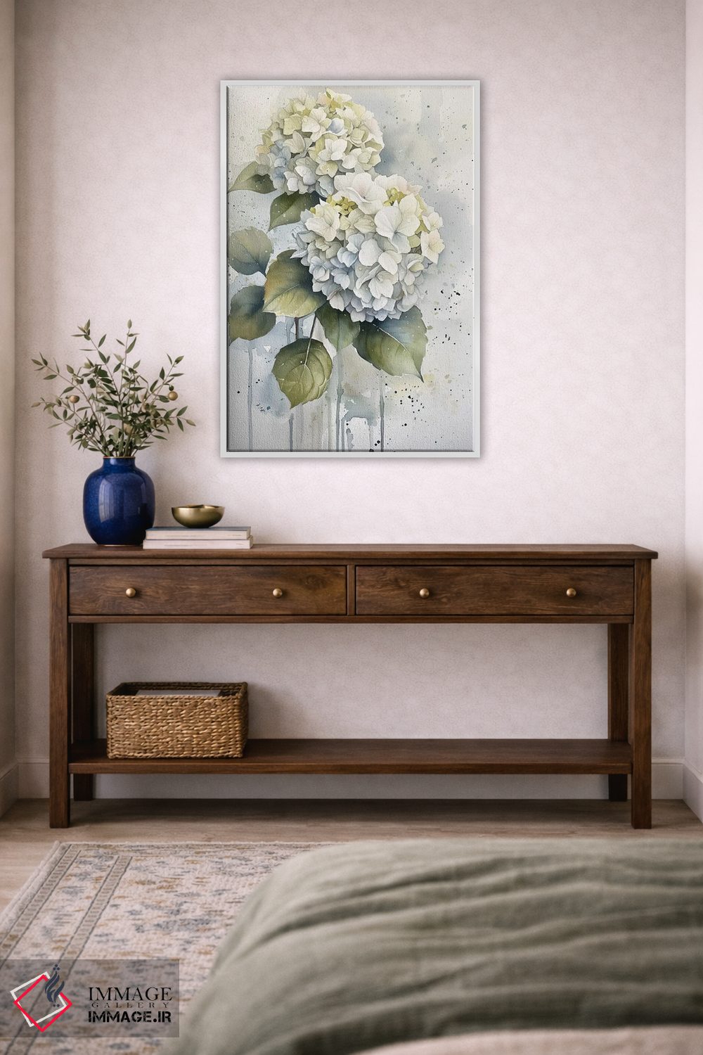 تابلو دکوراتیو هورتنزیا اثر الگا ولنا - D3W
