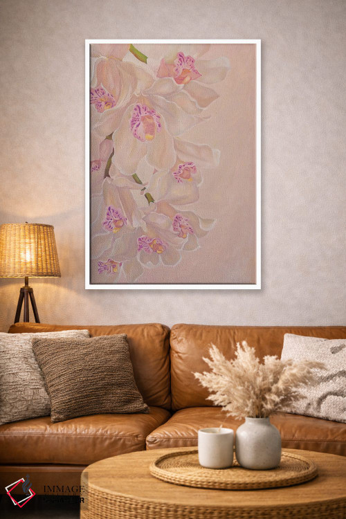 تابلو دکوراتیو ارکیده های لطیف اثر الگا ولنا - D3W