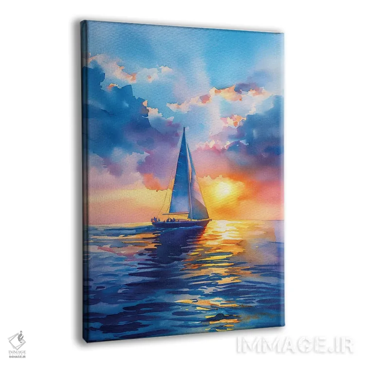 تابلو دکوراتیو بندر جادویی اثر الگا ولنا - نمای پرسپکتیو محصول