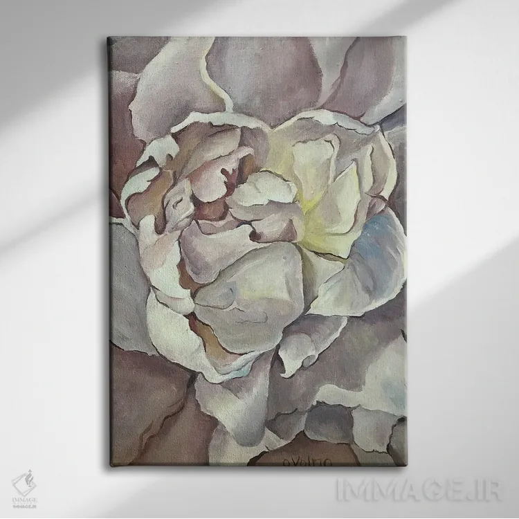 تابلو دکوراتیو قلب صدبرگ ۲ اثر الگا ولنا - نمای روبهرو روی دیوار