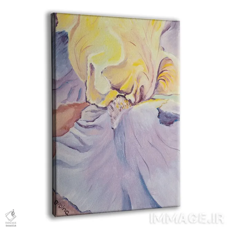 تابلو دکوراتیو زنبق زرد اثر الگا ولنا - نمای پرسپکتیو محصول