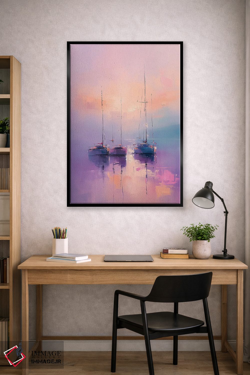 تابلو دکوراتیو آواز بادبان ها اثر الگا ولنا - D2B