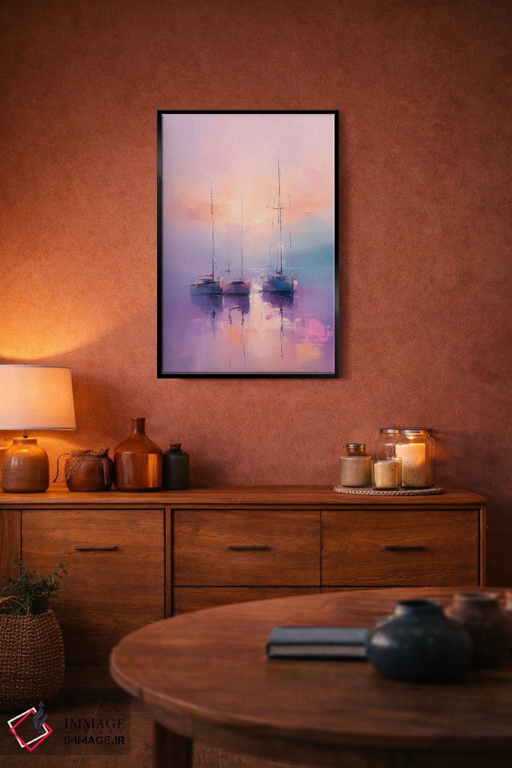 تابلو دکوراتیو آواز بادبان ها اثر الگا ولنا - D5B