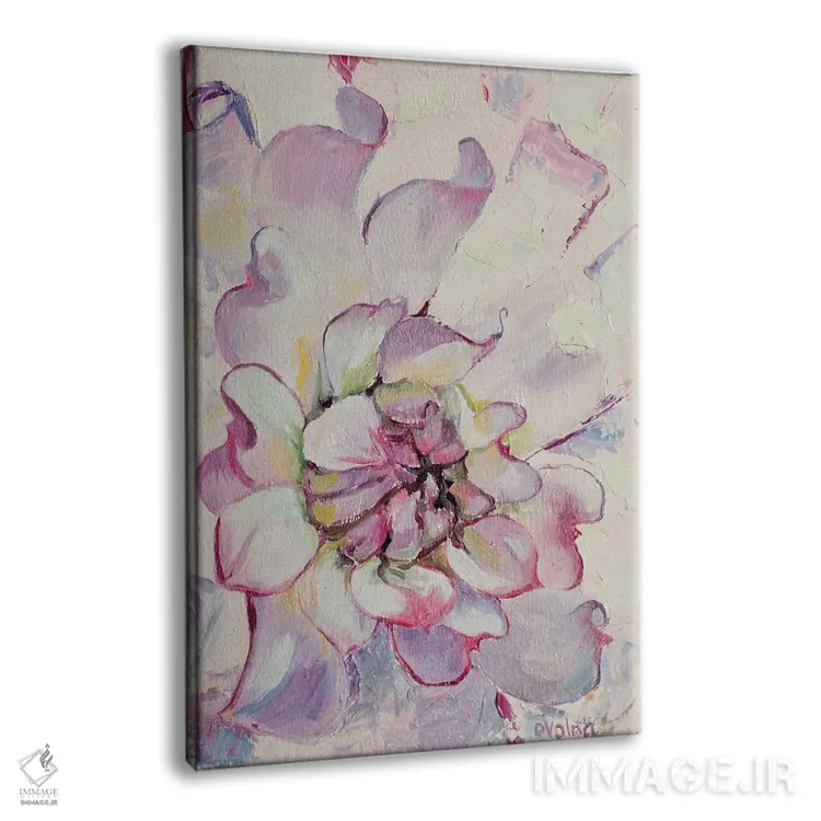 تابلو دکوراتیو گل لطیف اثر الگا ولنا - نمای پرسپکتیو محصول