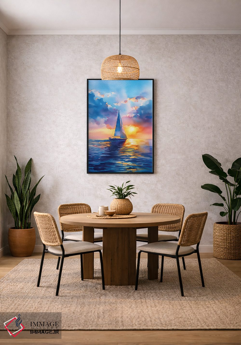 تابلو دکوراتیو بندر جادویی اثر الگا ولنا - D4B