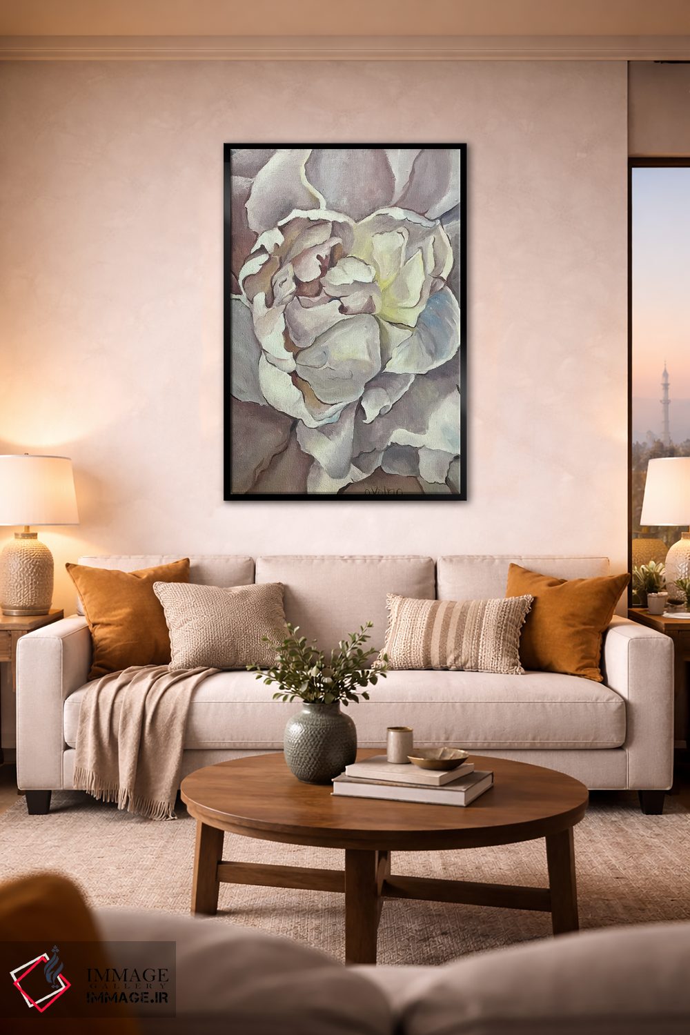 تابلو دکوراتیو قلب صدبرگ ۲ اثر الگا ولنا - D2B