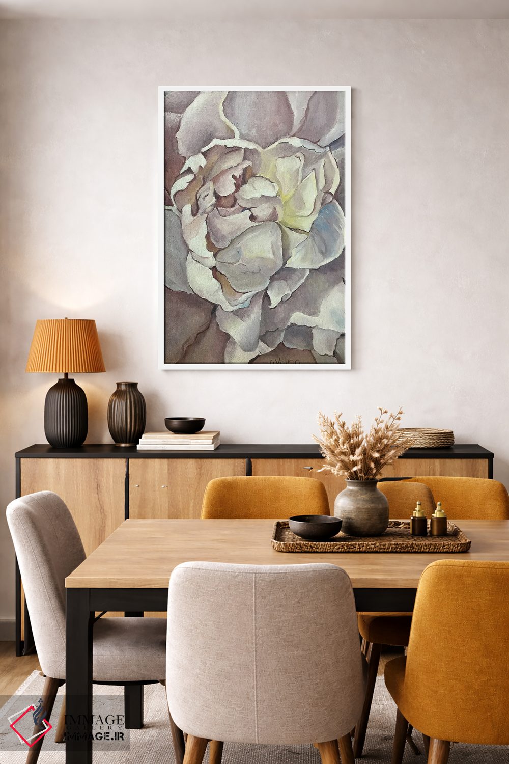 تابلو دکوراتیو قلب صدبرگ ۲ اثر الگا ولنا - D5W