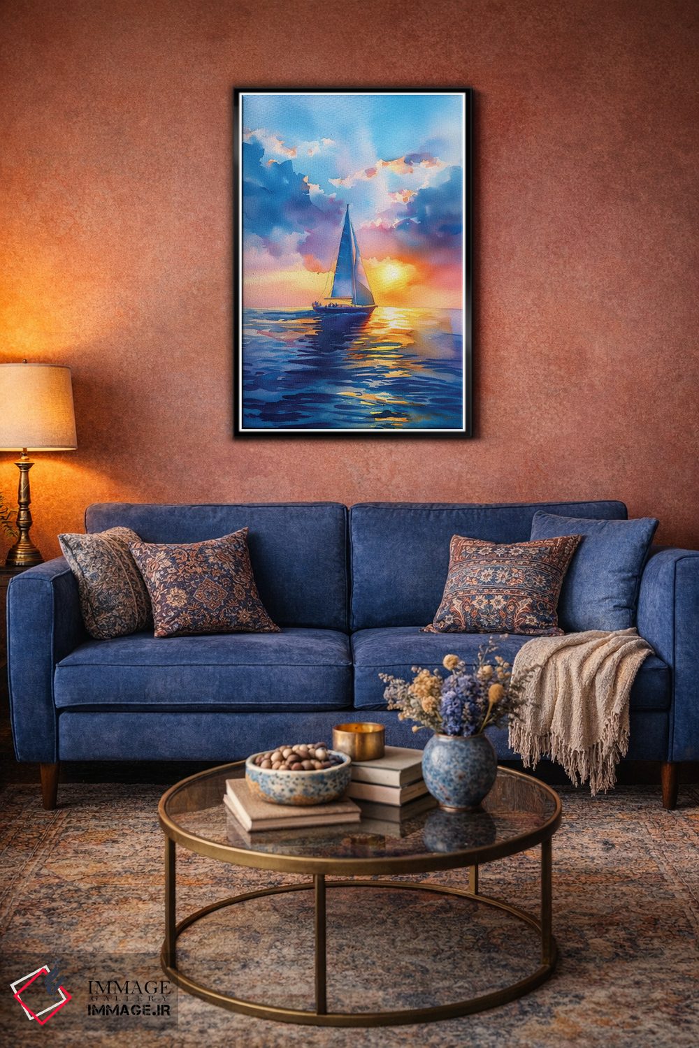 تابلو دکوراتیو بندر جادویی اثر الگا ولنا - D5B