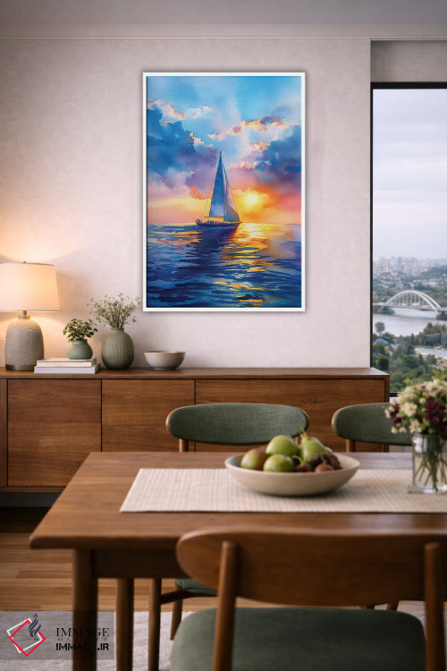 تابلو دکوراتیو بندر جادویی اثر الگا ولنا - D6W