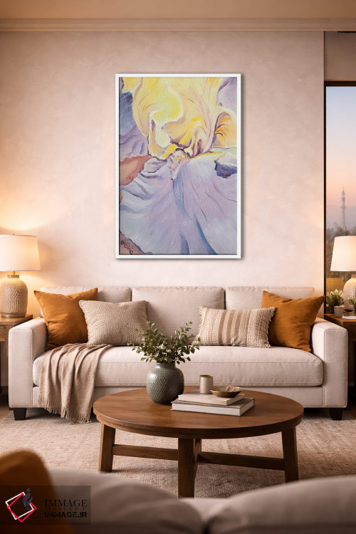 تابلو دکوراتیو زنبق زرد اثر الگا ولنا - D1W