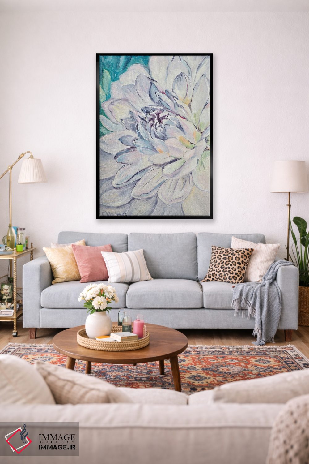 تابلو دکوراتیو کوکب بنفش اثر الگا ولنا - D1B